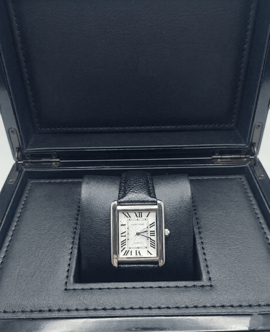 Car - tier Tank leather strap - luxury men watch | Hero Lifestyle
