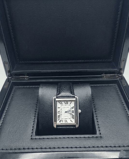 Car - tier Tank leather strap - luxury men watch | Hero Lifestyle