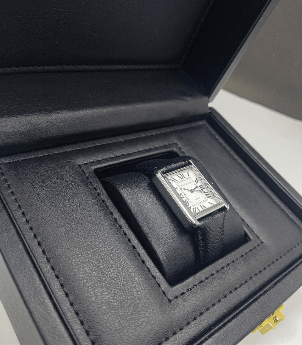 Car - tier Tank leather strap - luxury men watch | Hero Lifestyle