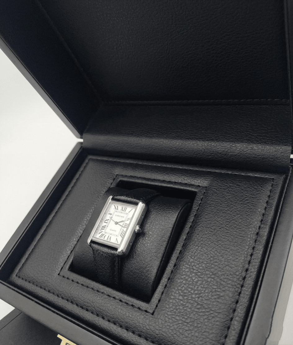 Car - tier Tank leather strap - luxury men watch | Hero Lifestyle