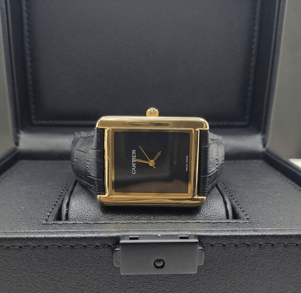 Car - tier Tank leather strap - luxury men watch | Hero Lifestyle