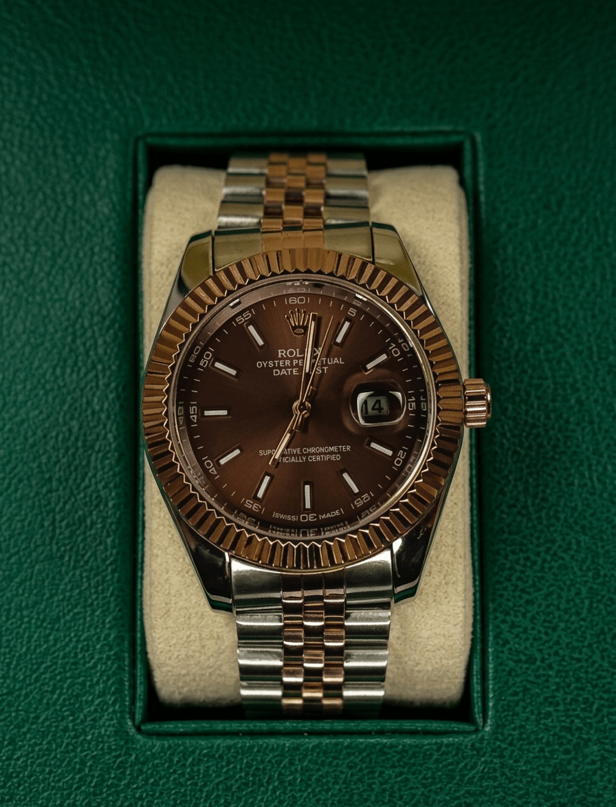 Choclate Rollie Date Just - luxury men watch | Hero Lifestyle