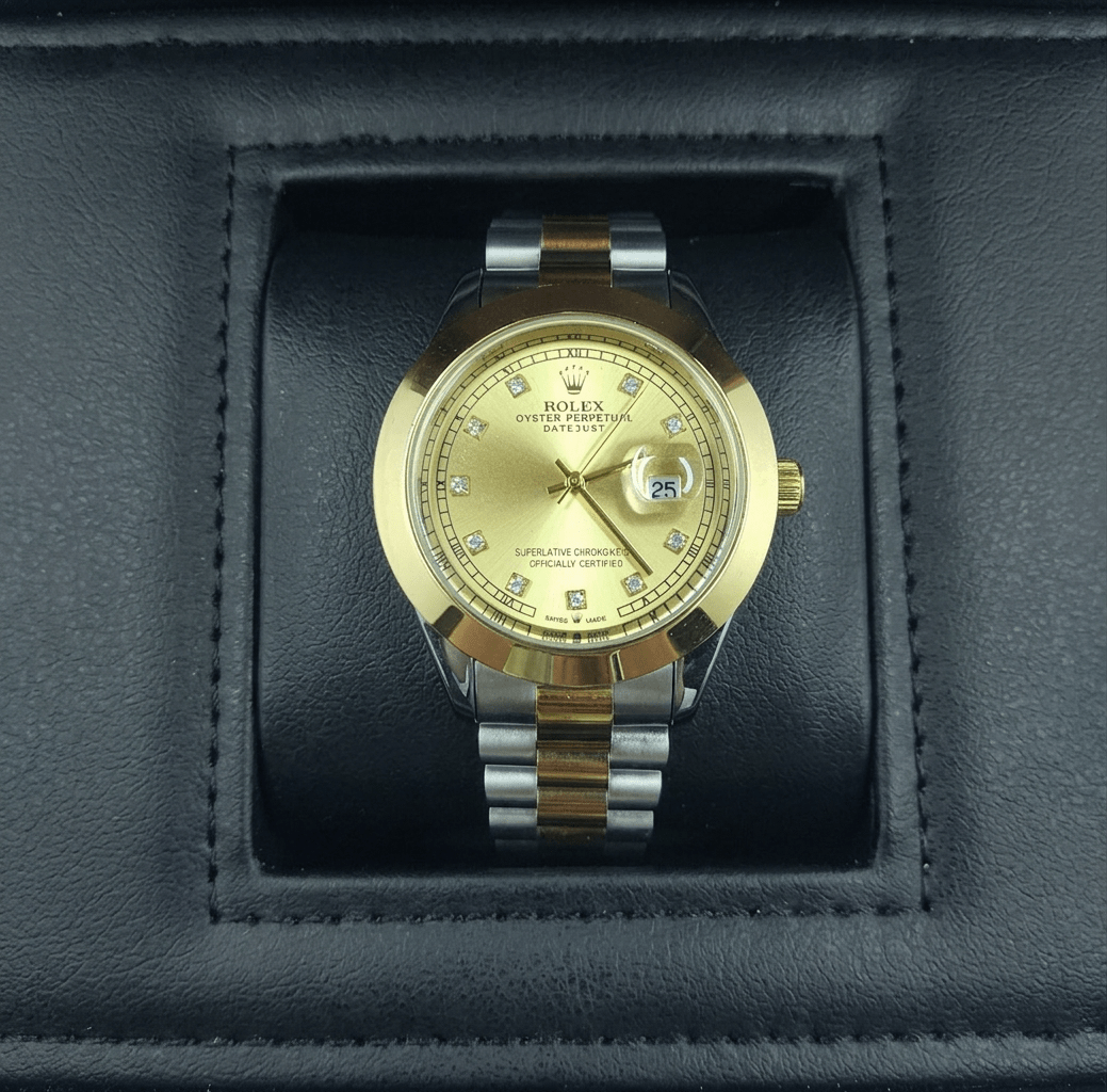 Rol - ex Two Tone plain dial date just - luxury men watch | Hero Lifestyle
